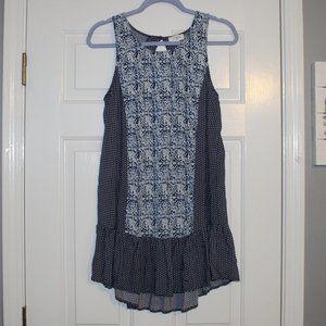 Umgee Navy And White Boho Dress/Tunic